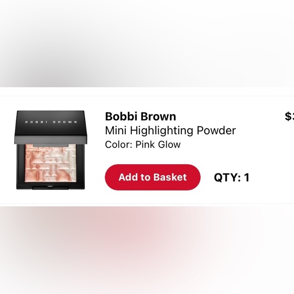 *Brand New*No Box* Bobbi Brown MINI Hifhlighting powder in “Pink Glow” - Picture 4 of 9